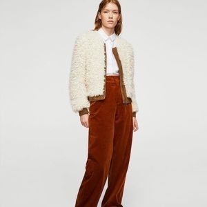 Mango Faux Shearling Jacket